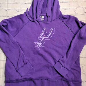 New Era San Antonio Spurs Women's Purple Hoodie Size‎ Large